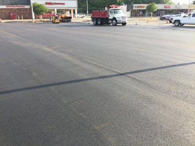 CVS Lot — Paving in Progress